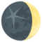 Waxing Crescent Moon emoji on Emojione